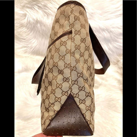 Authentic Gucci GG Monogram Logo Shoulder Bag Tote #6.8v. Good condition - Picture 3 of 15